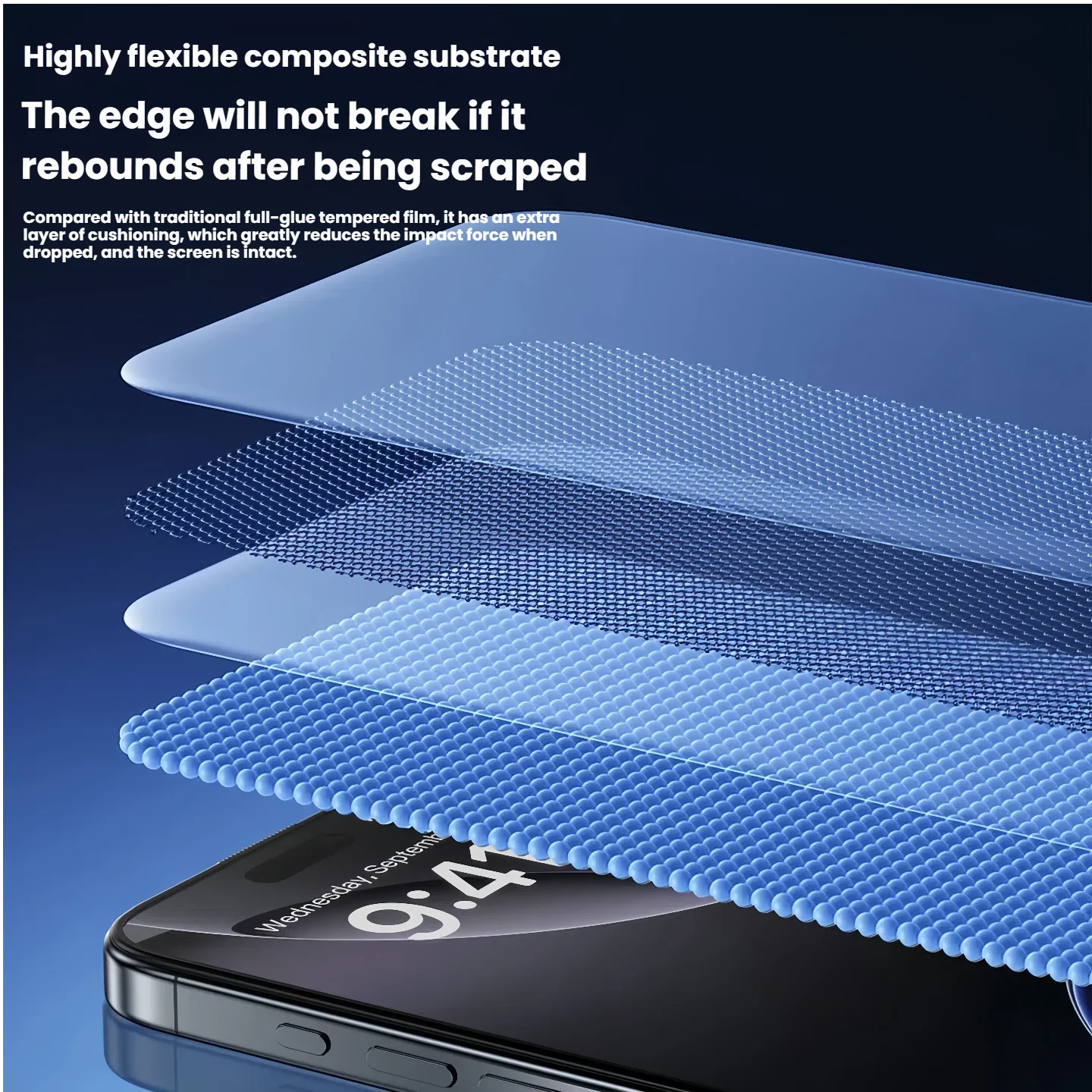 Premium HD Tempered Glass Screen Protector 3-Pack - 9H Hardness