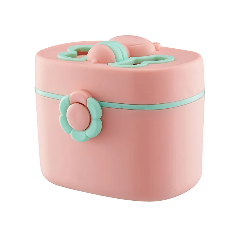 Portable Baby Food Storage Box Bpa Free Formula Dispenser Cartoon Infant Milk Powder Box Toddler Snacks Cup Container