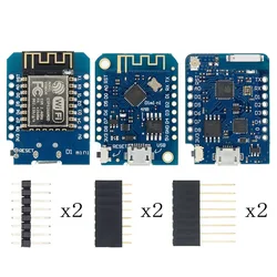 Carte NodeMCU Lua IOT 3.3V avec broches ESP8266 ESP 12 ESP 12F CH340G CH340 V2 USB WeMos D1 Mini PRO V3.0.0 développement WIFI 