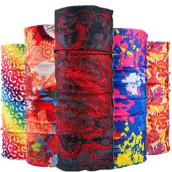 Sports Face Mask For Women Men Chinese Style Design Dragon Tube Seamless Bandanas Motorcycle Skull Headbands Neck Scarf Buff
