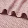 Super Soft Baby Blankets Swaddle Wrap 100*80cm Knit Pure Color Newborn Sleeping Covers for Stroller Bassinet Comfort All Seasons 5