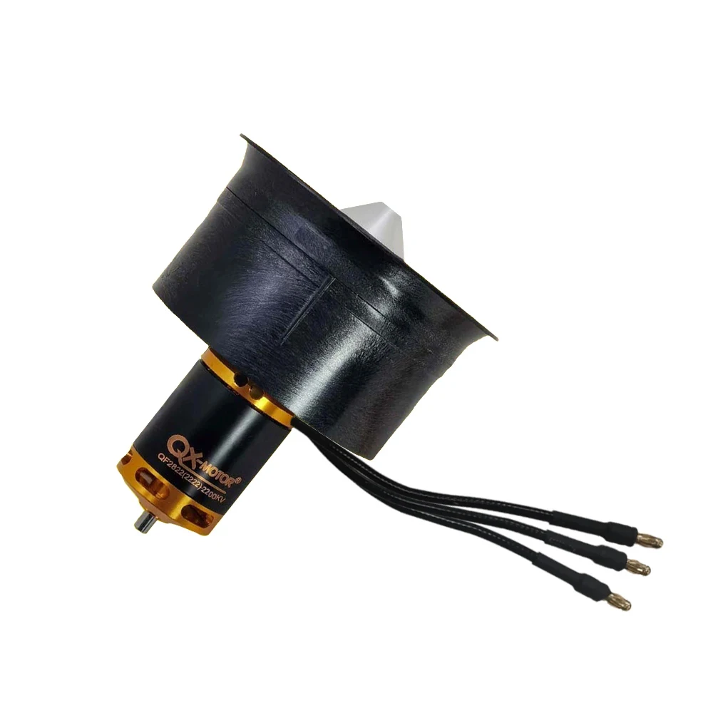QX-MOTOR 2200KV Brushless Motor 64mm EDF Ducted Fan Set - 12 Blades Electric 6S Updated Version For RC Planes - View #7