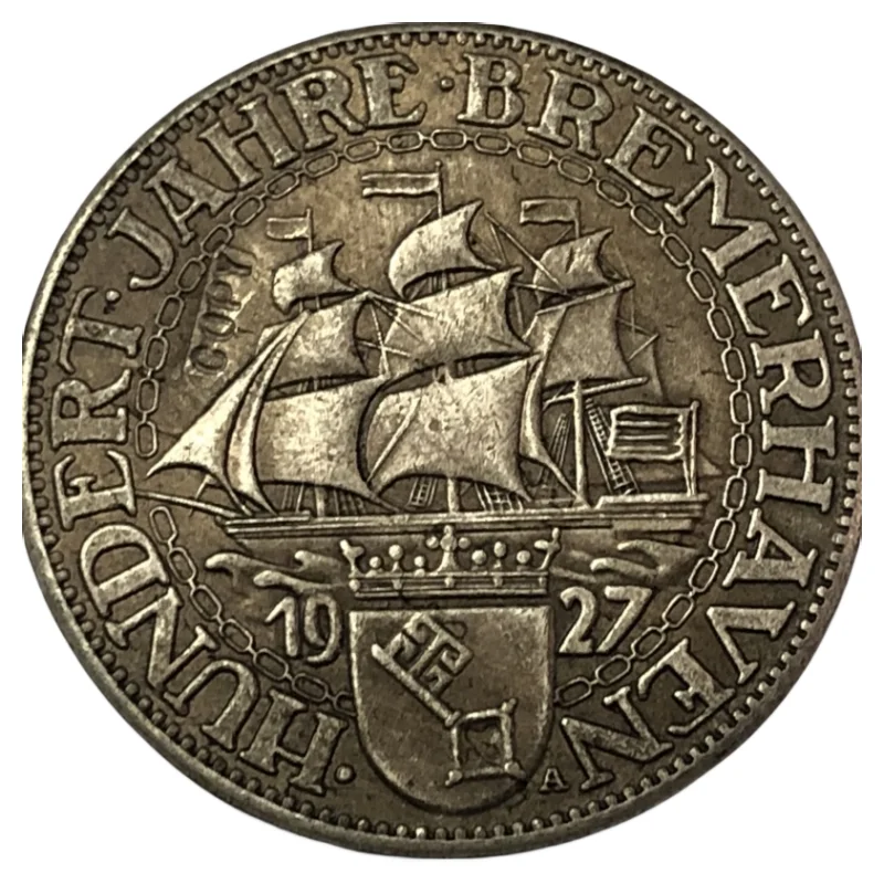 1927 Germania 3 Moneta Per Fotocopie Reichsmark Comune