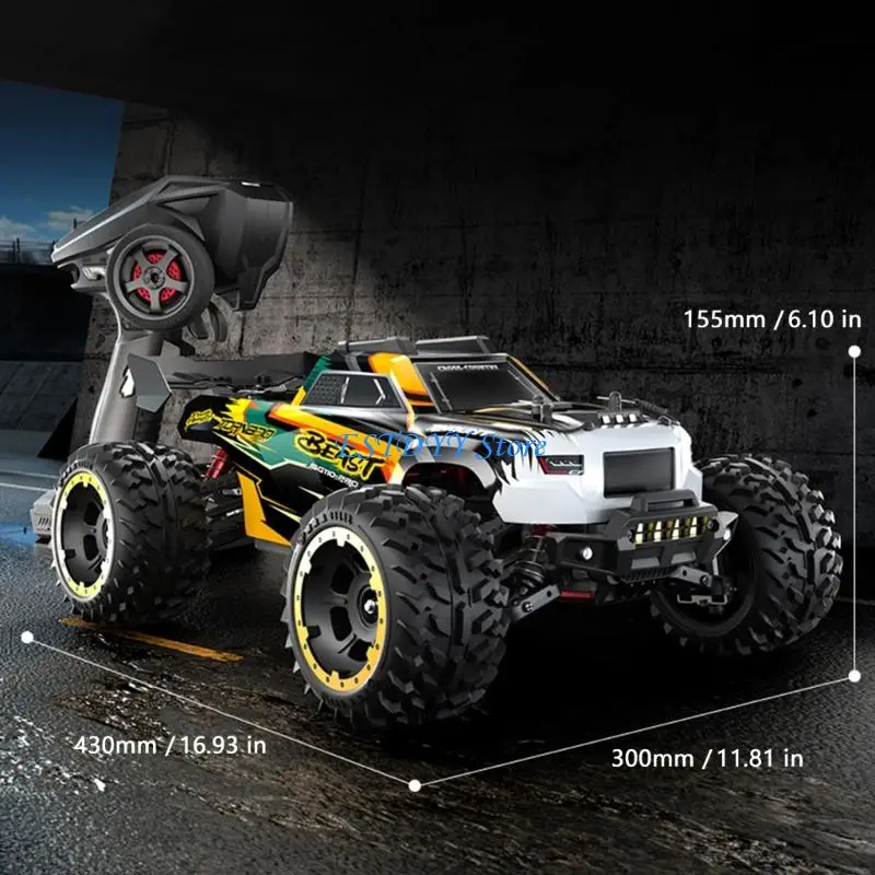 G6DE 1/10 규모 고속 오프로드 차량 4WD 시스템 브러시리스 원격 제어 포함