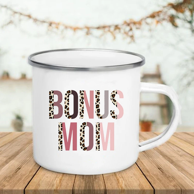 

Coffee Cup Best Bonus Mom Ever Print Enamel Mugs Cupshe Tourist Mug Beer Unusual Tea Cup Drinkware Custom Cups Personalized Gift