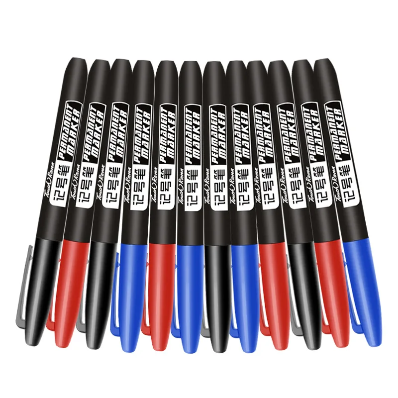 

3pcs/set 1.5mm Fine Color Marker Pens Fine Point Waterproof Ink Thin Nib Crude Nib Permanent Marker Pen Black Blue Red Ink