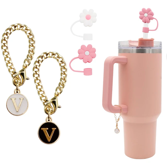 Initial Letter Charm for your new Pink Stanley Tumbler