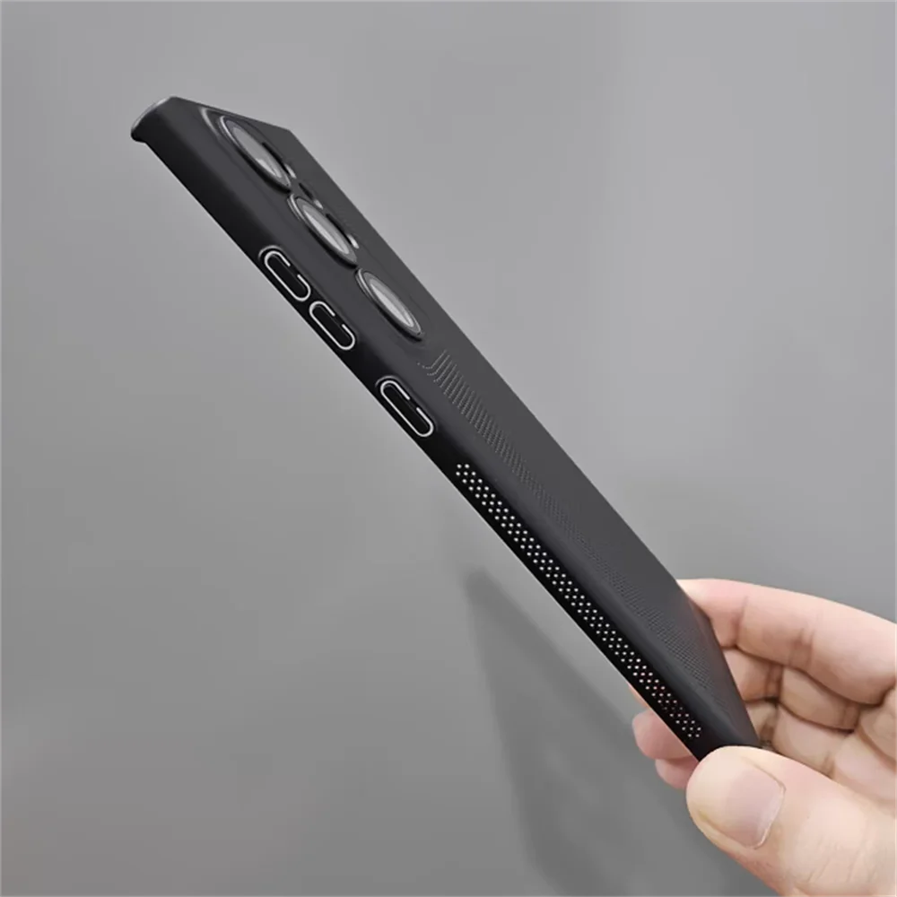 Slim Breathable Heat Dissipation Mesh Phone Case with Lens Protection and Bumper Cover