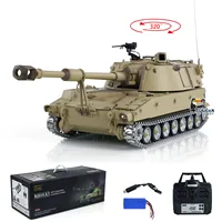 Tongde RTR 1/16 Scale M109A2 RC Military Tank Metal Wheels Infrared BB Barrel Recoil Controlled Panzer Truck Vehicle TH24240 1