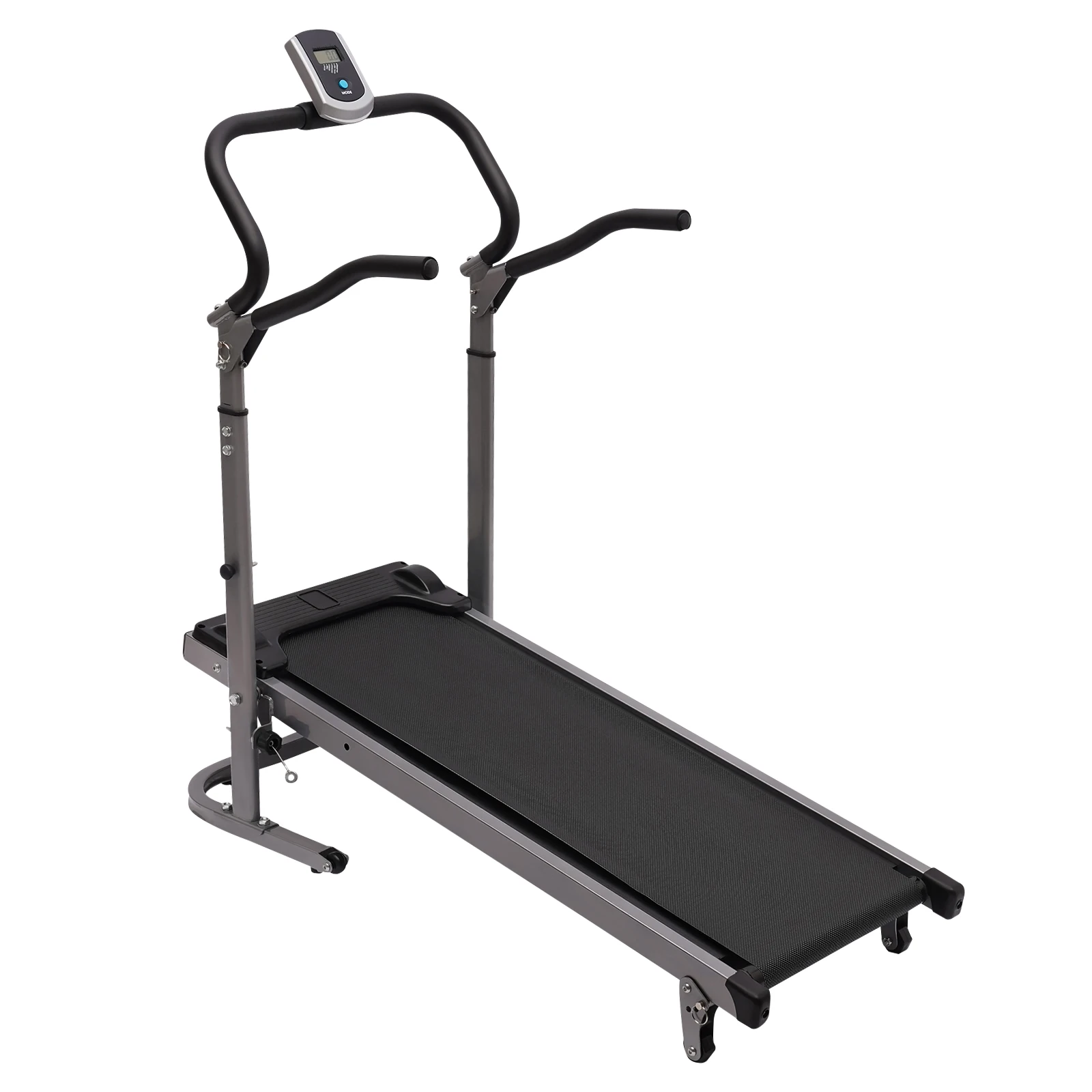Folding Treadmill W/ Incline for Home Portable Running Exercise Black 265lbs