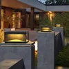 Outdoor IP65 Waterproof LED Square Box Lawn Light AC85-265V Courtyard Street Lamp For Pillar Chapiter Fence Door Post Lighting 4