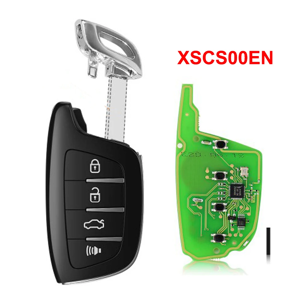 

Универсальный умный пульт дистанционного управления для Xhorse XSCS00EN, 4 кнопки, яркий Кристальный стиль, приближение VVDI, мини-ключ, инструмент VVDI2 Max, брелок
