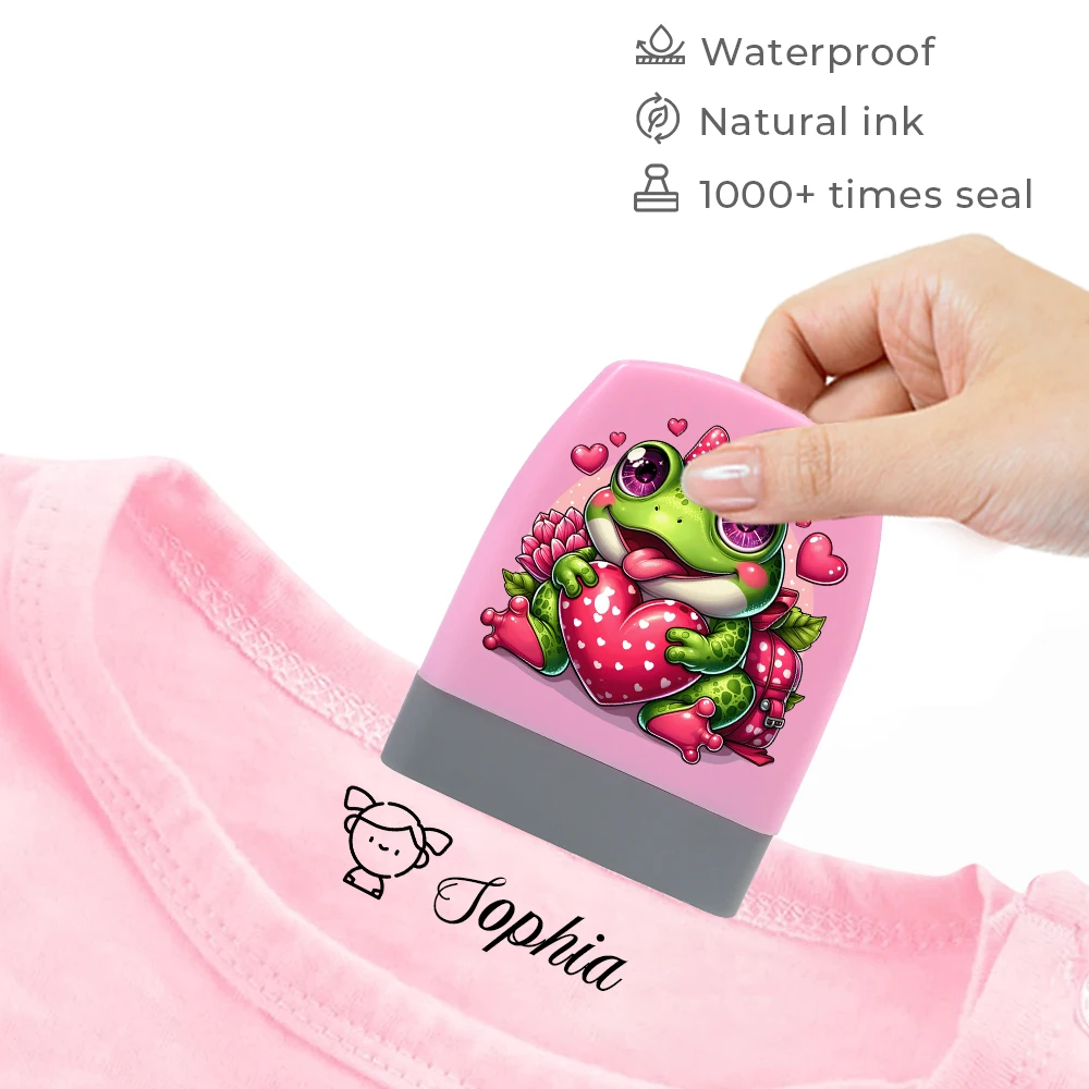 Cartoon Kitten Personalized Name Stamps Are Suitable For children's Clothes pieczątki Dla Dzieci