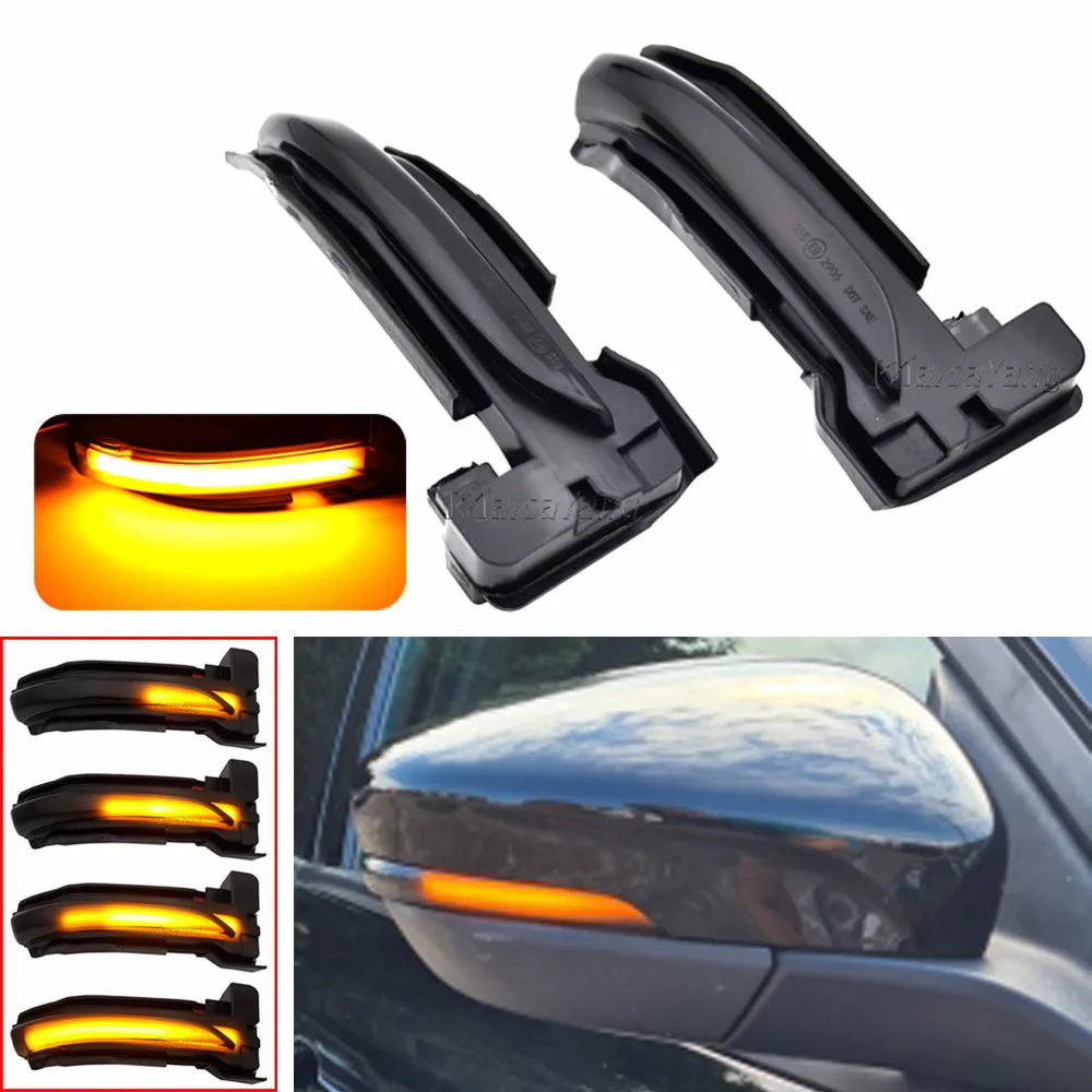 

LED Flowing Rearview Mirror Indicator Flasher Lamp Dynamic Turn Signal Blinker Lights For Ford Kuga Escape 2019 2020 2021 2022