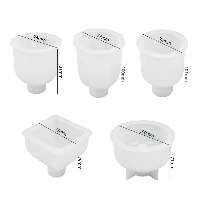 DIY Gypsum Cement Vase Silicone Mold Creative Vase Insert Fragrance Decoration Mirror Mold Home Flower Vase Decoration Mold