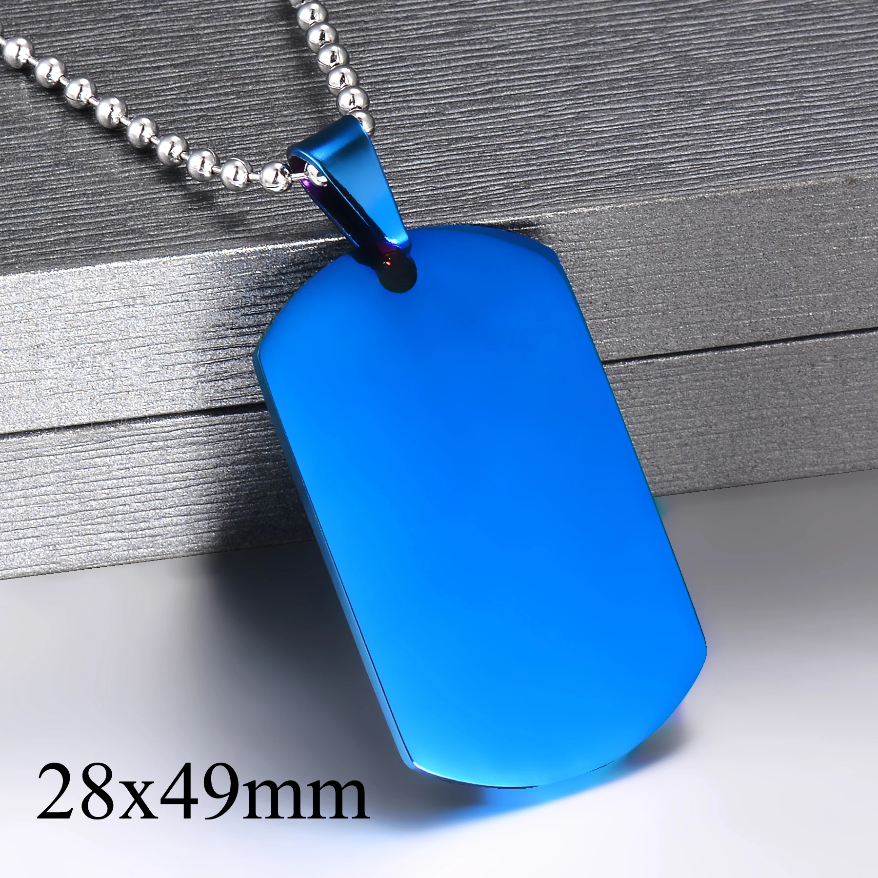 Ciondolo Uomo Acciaio Inox 316L – Targhetta Cane 30mm, Catena Sfera + Scatola