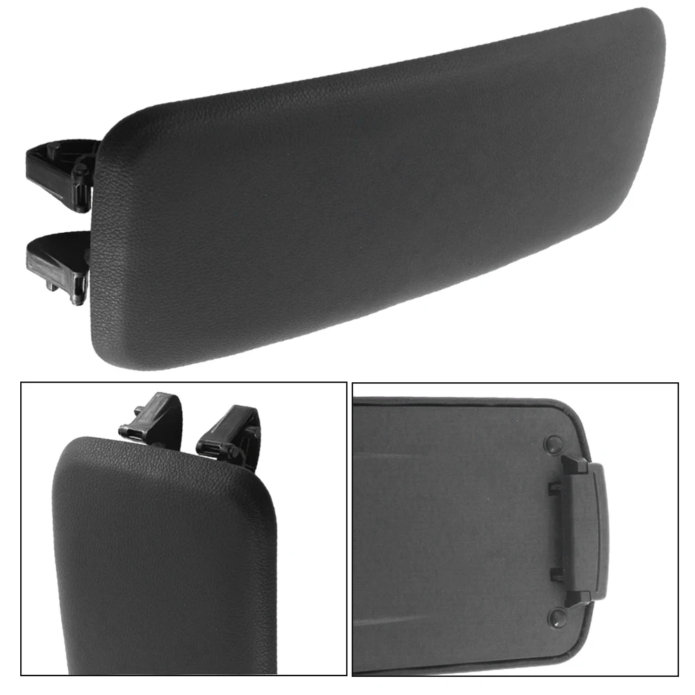 Für Audi A1 8X1 2012 2013 2014 2015-2018 Schwarzer Leder-Armlehnen-Aufbewahrungsdeckel 8X0864245B Mittelkonsolen-Armlehnenabdeckung – Detail 8
