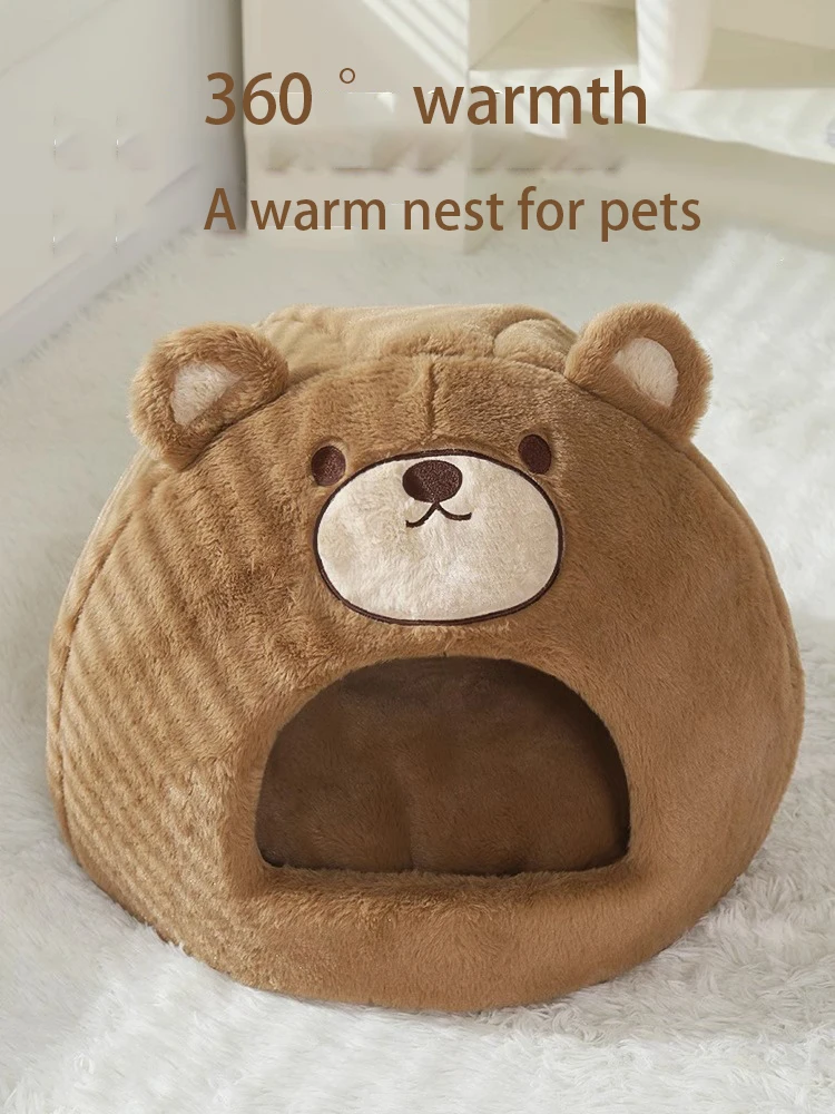 Huisdier Kat Nest Winter Warm, Anti Slip, Gesloten Slapen, Hoge Schoonheid, Alle Seizoenen Universele Huisdier Sofa, Kat Bed, Winter Kattenhuis