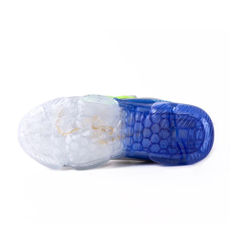 EXDINO T-REX LED 2-9Y Boys Spring Autumn Mesh Tennis Shoes Glowing Children's Kids Flashing Jelly Sole Light Up Casual Sneakers sports shoes,kids sneakers,kids shoes,kids sports shoes