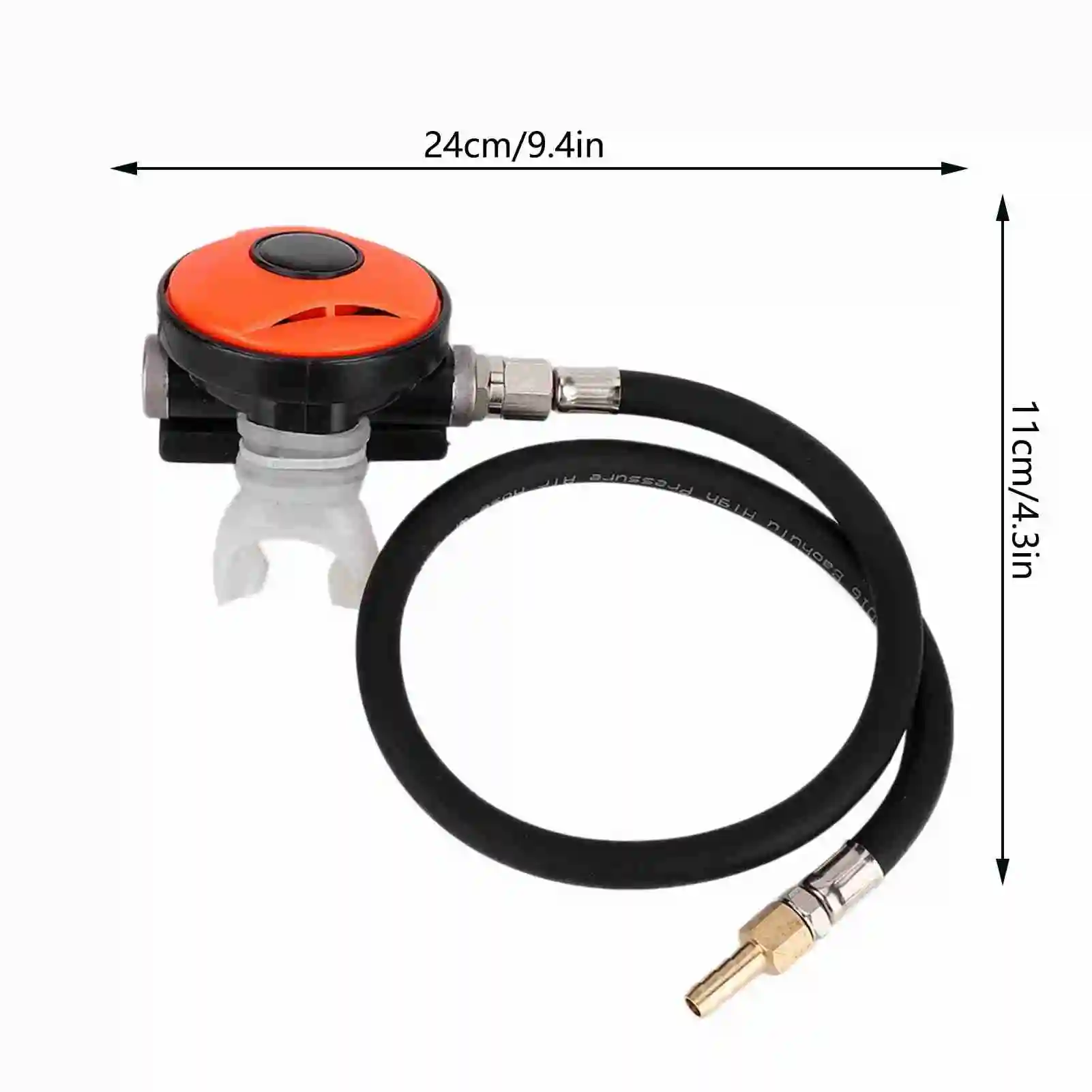Scuba Dive Snorkel 2nd Stage Regulator Explorer with Mouthpiece Diving Equipment Accessory