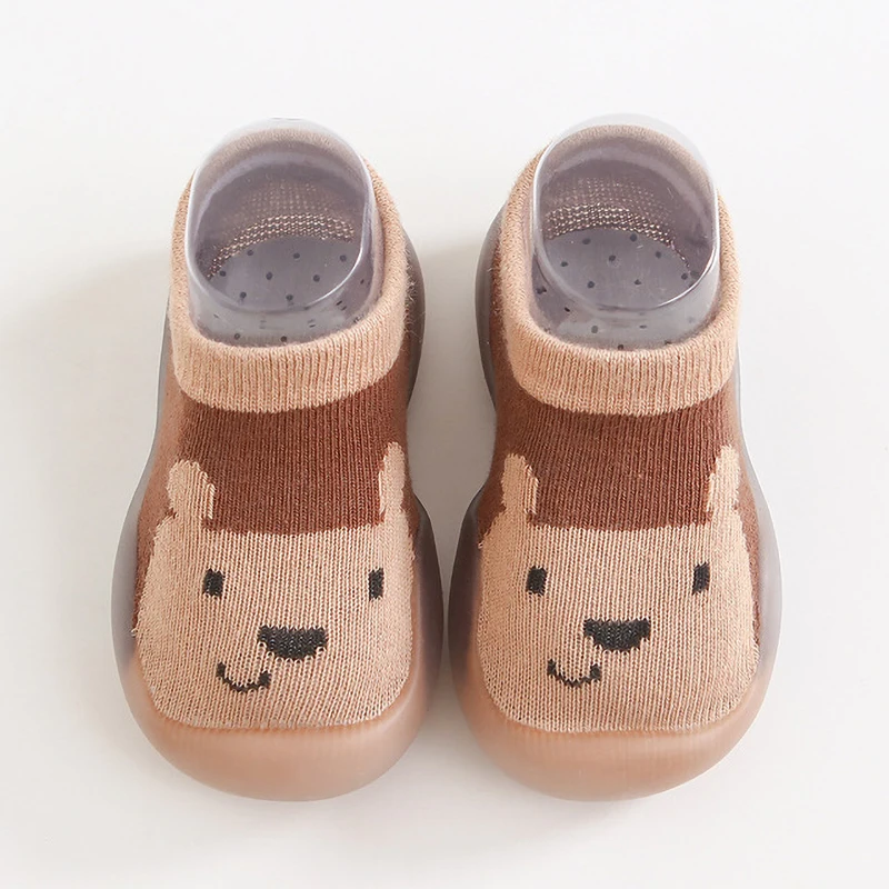 Baby Shoes Children Anti-slip Cotton Non-slip Floor Socks Boy Girl Rubber Sole Cartoon Indoor Infant