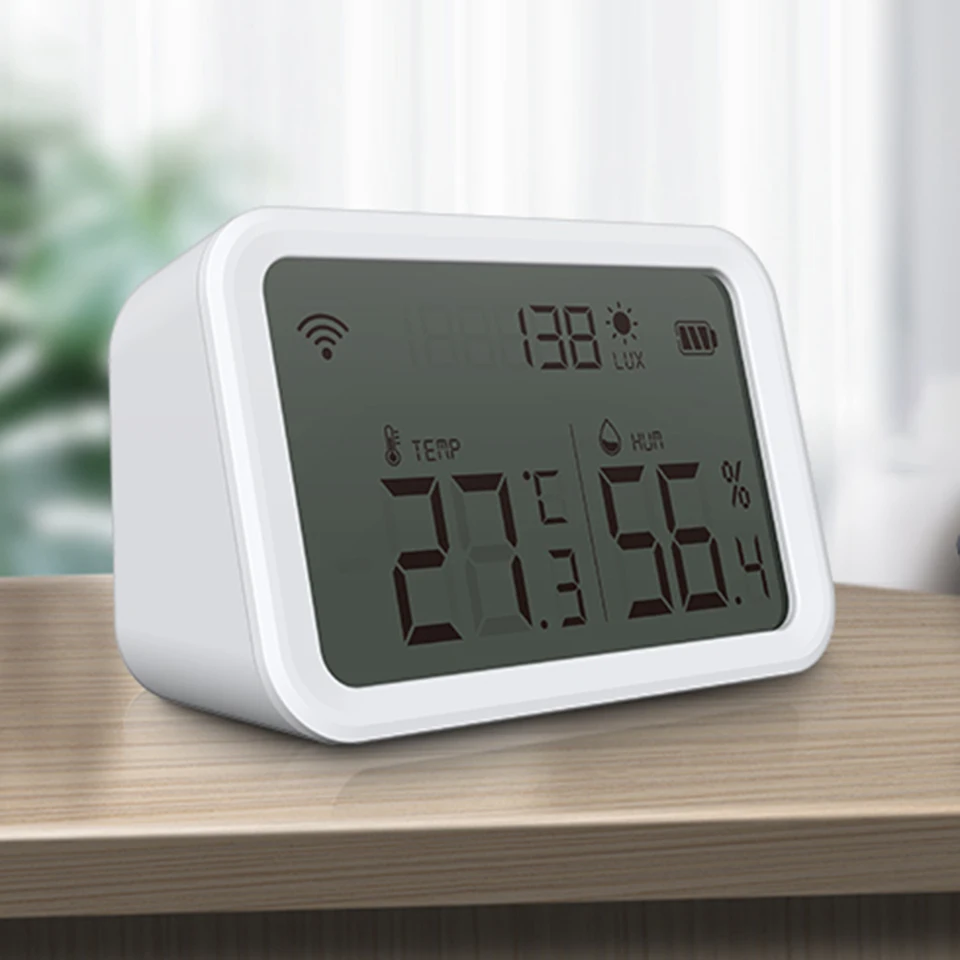 Smart WiFi Temperature Humidity Light Monitor