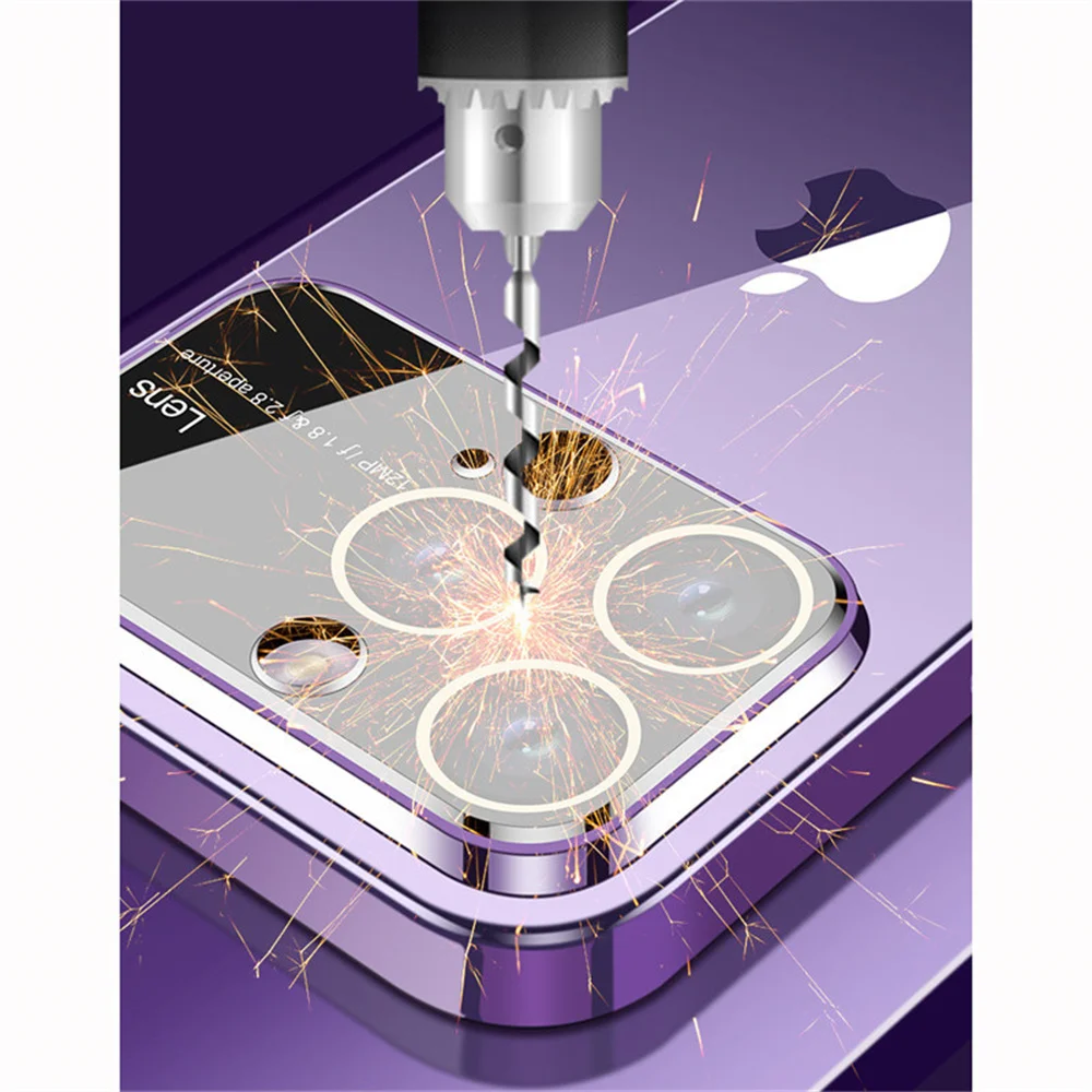 Luxury Original Plating Clear Phone Case with Full Lens Protection & Shockproof Cover