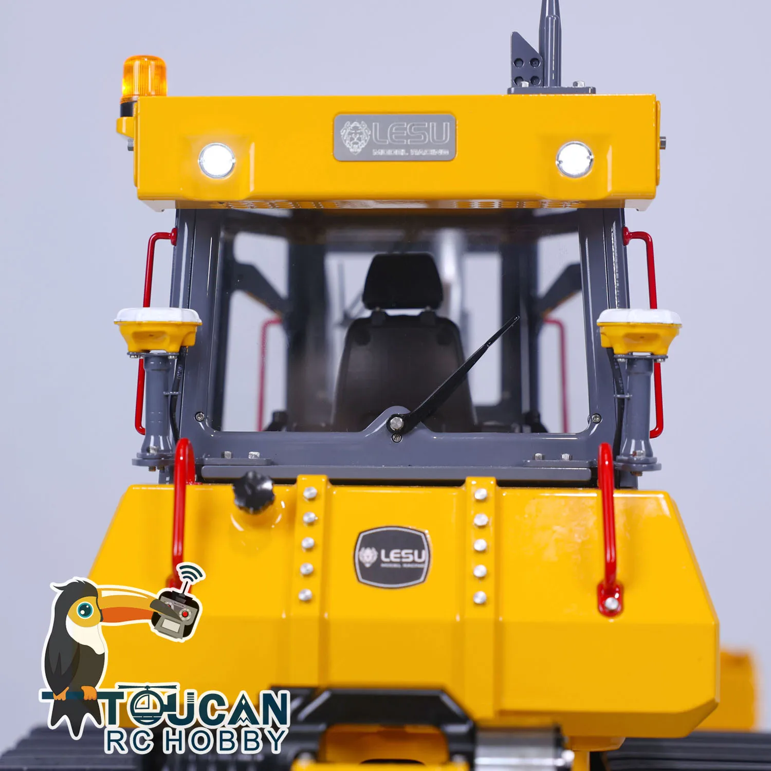 Aoue 850K RTR 1/14 LESU RC Metal Hydraulic Bulldozer Black Tracks Painted Finished Controlled Dozer Light Toys for Boys TH22777 5