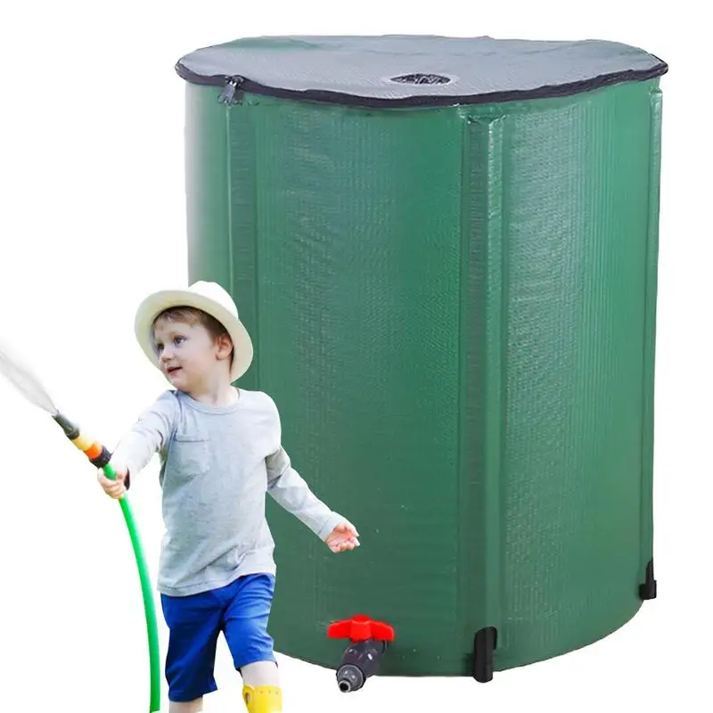 

250L Rain Water Recovery Storage Tank Garden Irrigation Water Bucket Collapsible Rain Barrel Rainwater Collection Container