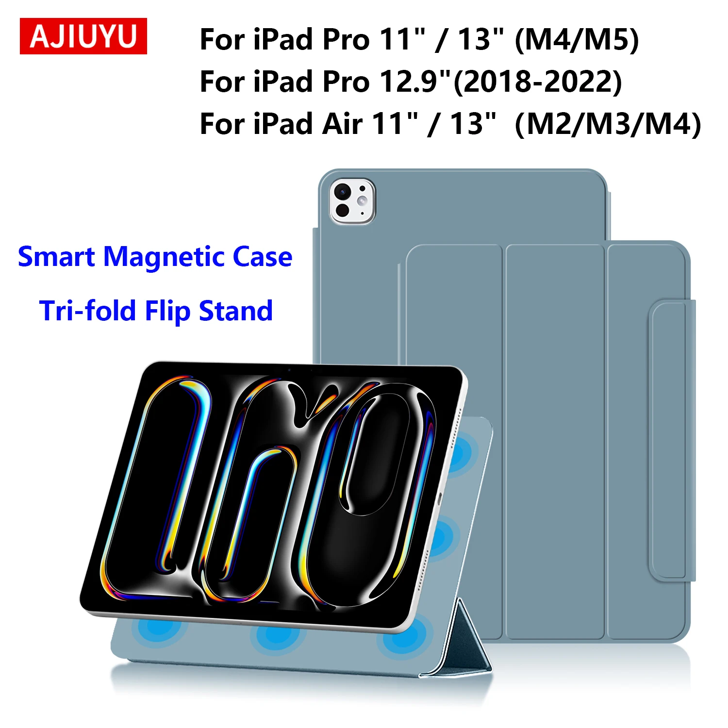 Premium Magnetic Tablet Case with Smart Cover Feature