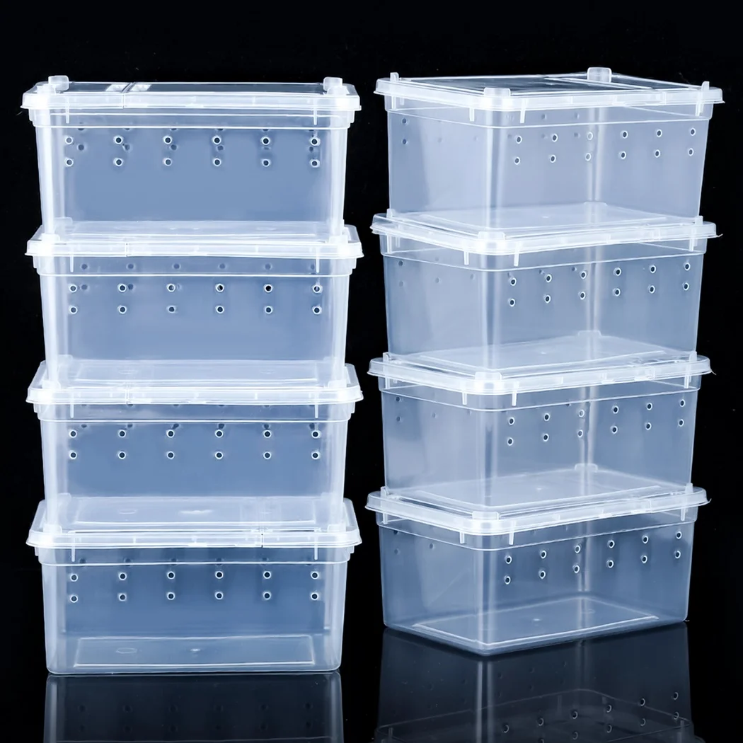 Insect Spider Terrariums Aquarium Tank Vivarium Box 8Pcs/Set For Reptile Spider Scorpion Centipede