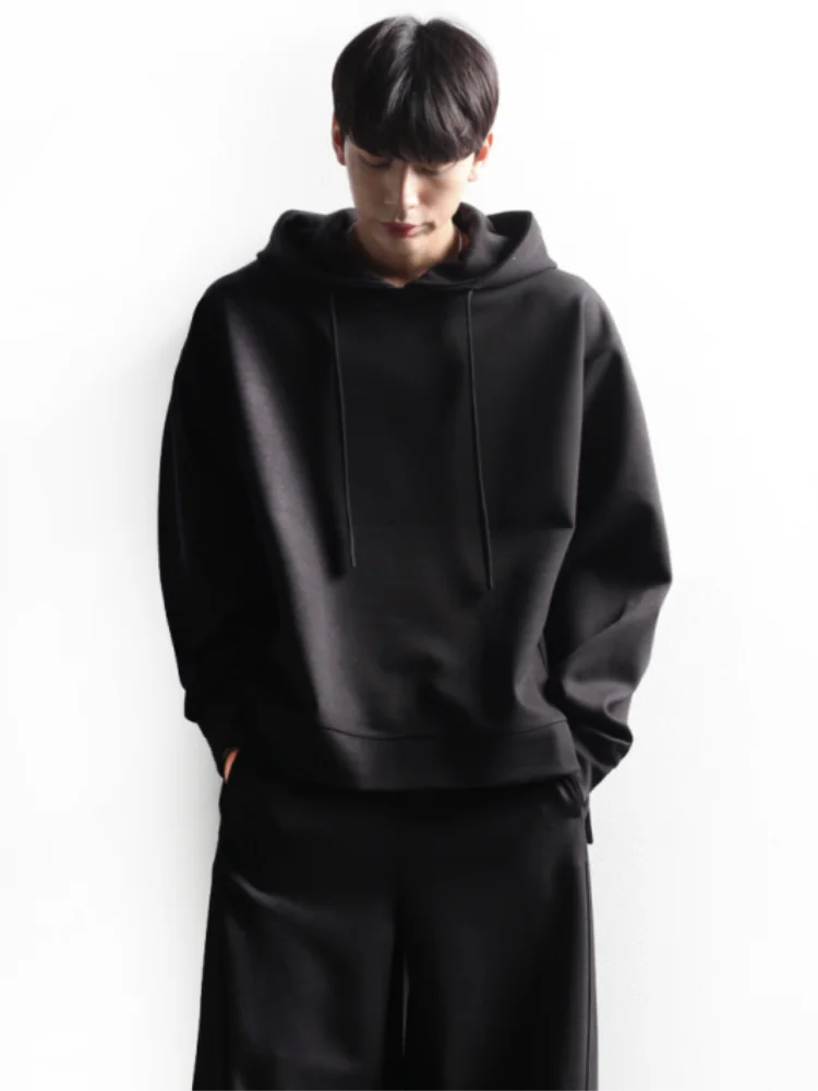 

Мужская толстовка на весну и осень, новый пуловер с капюшоном, модная повседневная одежда, асимметричный дизайн, толстовка большого размера