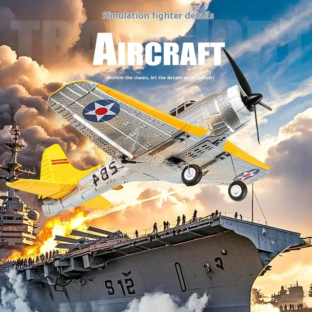 QF012 Four Channel Rc Plane Sbd Bomber Brushless Motor Fixed Wing Aircraft Model Remote Control Foam Aircraft Toy Birthday Gift 4