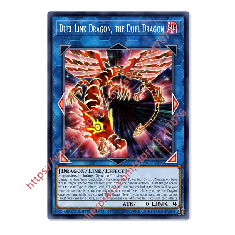 Yu Gi Oh Дуэль Link дракон дуэль Дракон SR японский английский DIY игрушки хобби