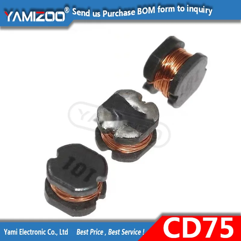 Assorted Pack of 10 SMD Power Inductors - Various Inductance Values