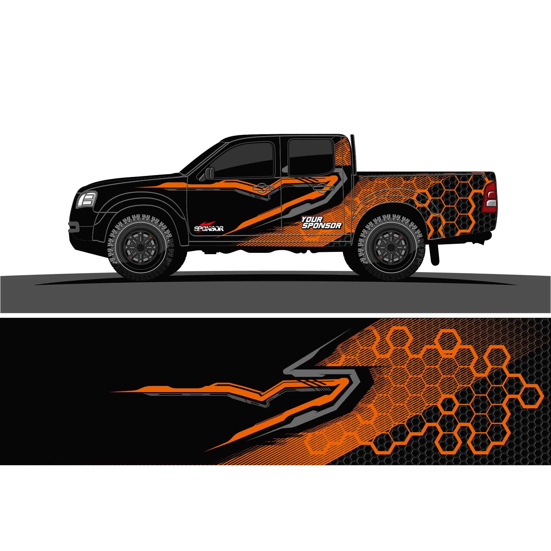 Fishing Truck Car Stickers Fish Graphics Car Stickers Large Car Side Decals  for Truck Pickup SUV Racing Stripes