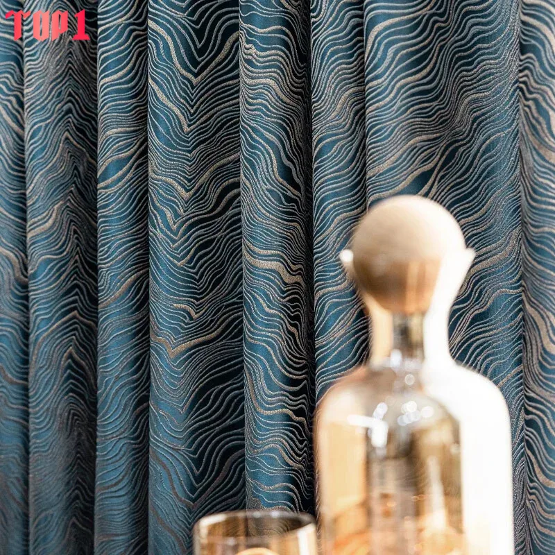 2025 New Thick Blackout Curtains for Living Room Bedroom High-end Jacquard Curtains High-precision Custom size Soft Fabric Decor - Image 3