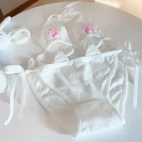 Ensemble de sous-vêtements Lolita à lacets de Style japonais pour femmes, en coton respirant, griffe de chat Kawaii, ensemble de soutien-gorge mignon, Cosplay, dessin animé, Lingerie 6