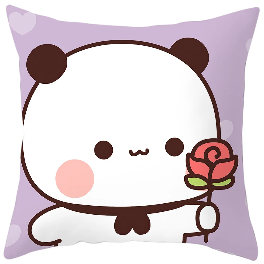 귀여운 곰 bubu dudu 베개 커버 유행 애니메이션 달콤한 커플 선물 소파 룸 머리맡 홈 인테리어