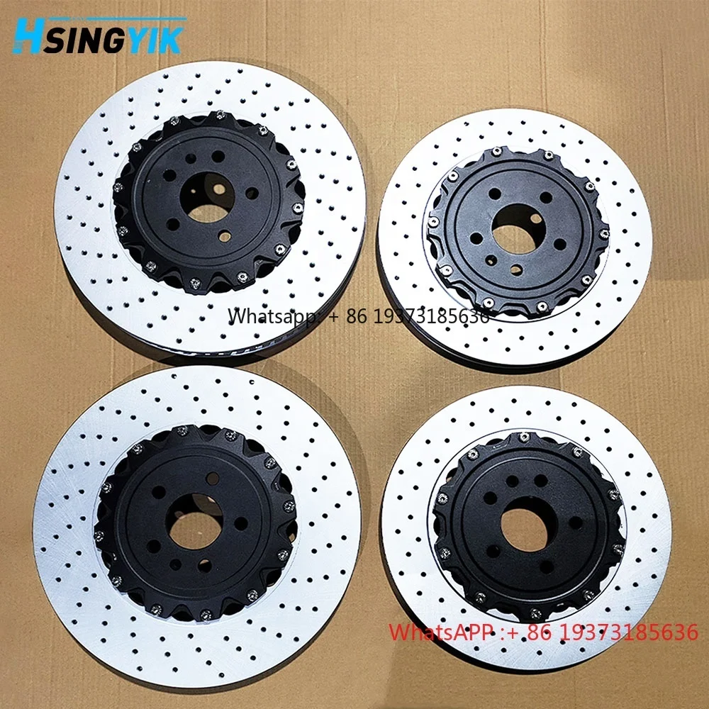 400MM 356MM 390MM 맞춤형 디자인 2피스 웨이브 디자인 로터 브레이크 디스크 (아우디 S6 S7 S8 RS6 RS7 용)