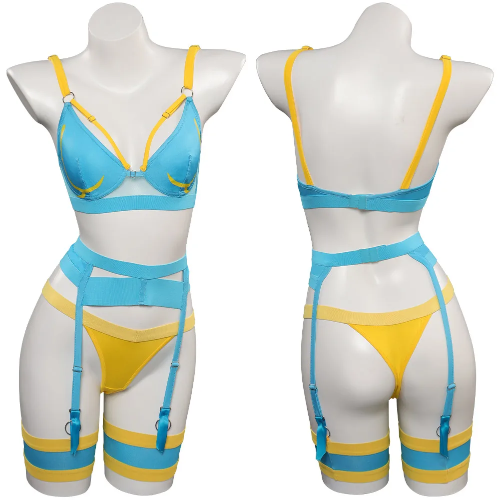 

Anime Game SF Chun Li Cosplay Costume Underwear Sexy Lingerie Outfits For Women Anime Girls Halloween Carnival Disguise Suit