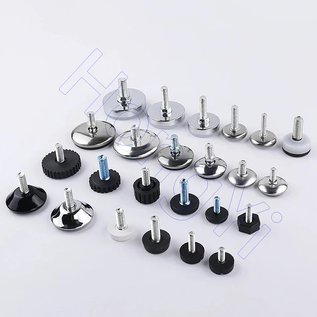 2/4Pcs M6 M8 M10 Adjustable Leveling Chair Leg Feet Non-Slip Adjustable Foot Screw,Prevents Floor Wear, Reduces Noise And More 3