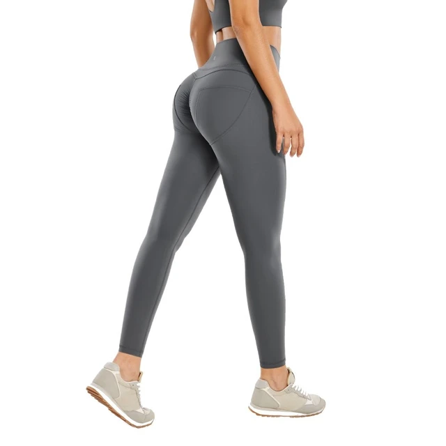 One-piece yoga pants back pocket peach butt tight gym pants - AliExpress