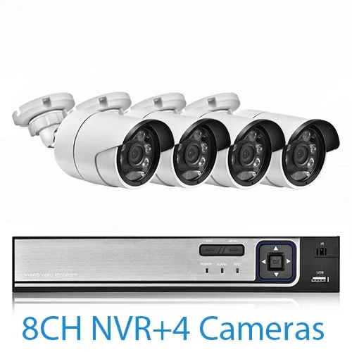 8CH NVR and 4Cameras