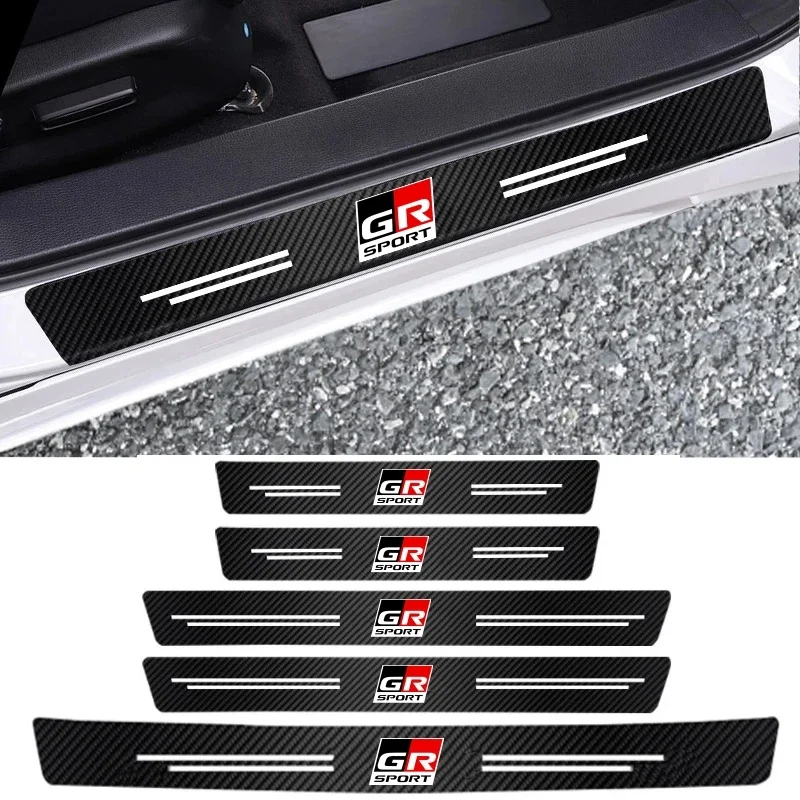 Auto Posteriore Tronco Paraurti Pellicola Decalcomanie Davanzale Della Porta Protector Sticker Per Toyota Gr Sport Gazoo Racing Corolla Camry Rav4 Aqu