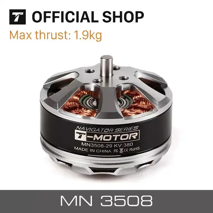 T-Motor MN3508 브러시리스 모터 380KV/580KV/700KV 내구성 및 고성능 BLDC 드론 모터, 더 높은 추력을 가진 모터