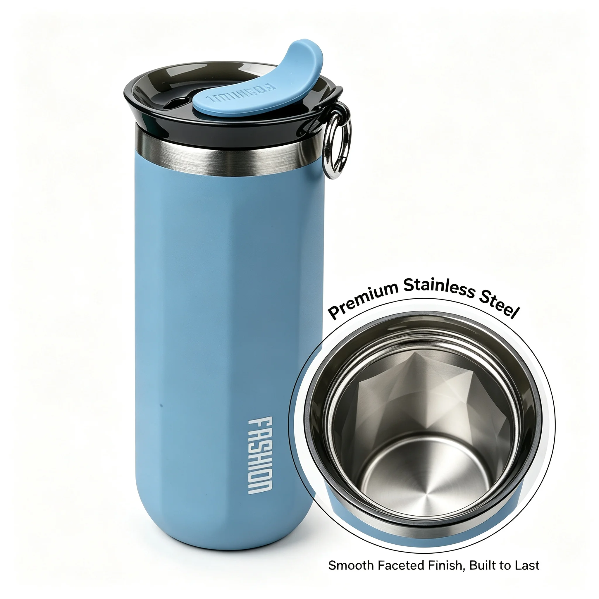 Stainless Steel Insulated Thermal Travel Mug - Leakproof Drinkware Tumbler