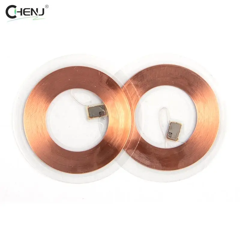 RFID Keyfobs RFID Access Card 5Pcs/set 125KHz ID T5577 Writable Rewritable Copper Coil Coin Card Keyfob RFID Ultra-thin Cell Phone Access Card