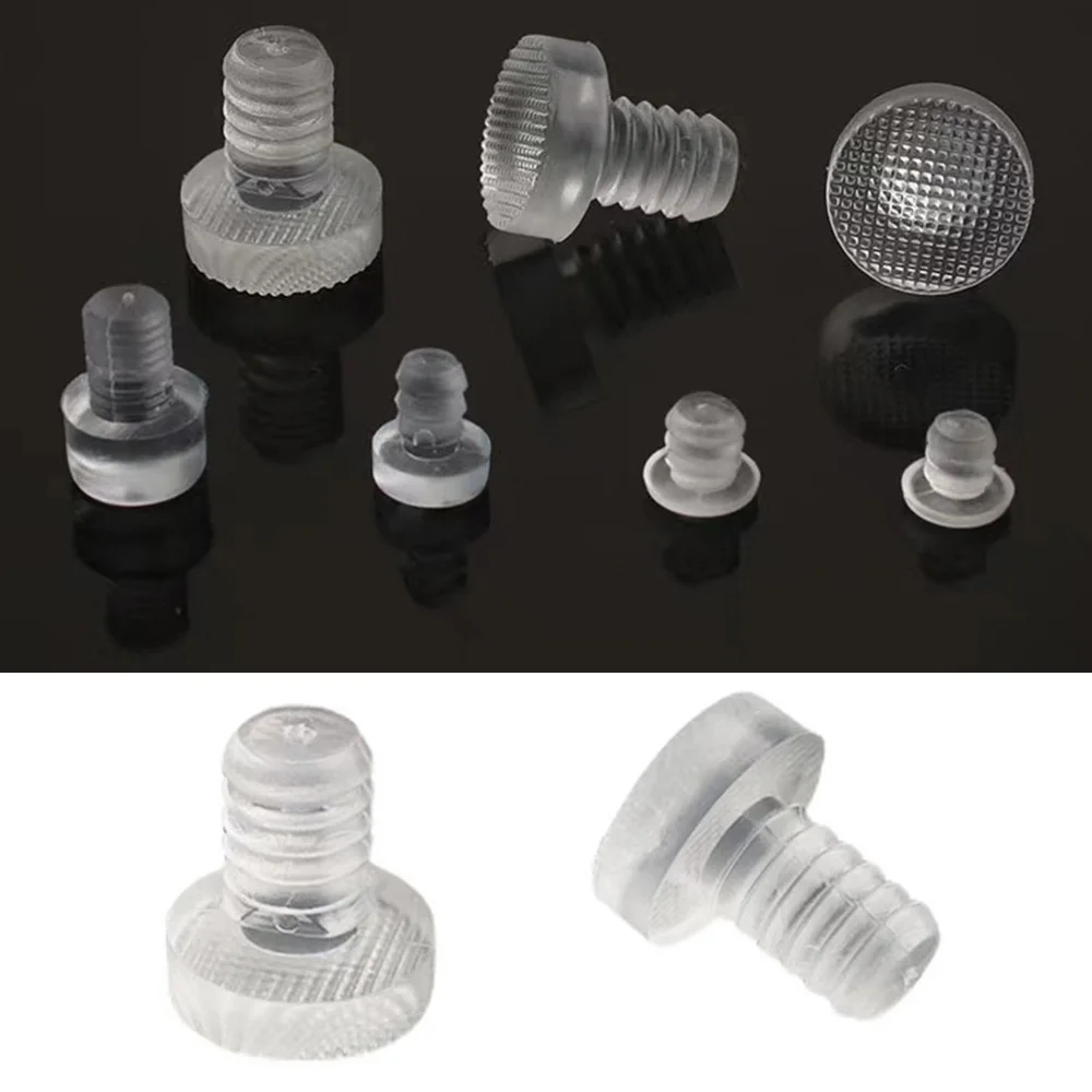 20 Pcs Earring Stoppers Silicone Backs Clear Screw Sports Cushion