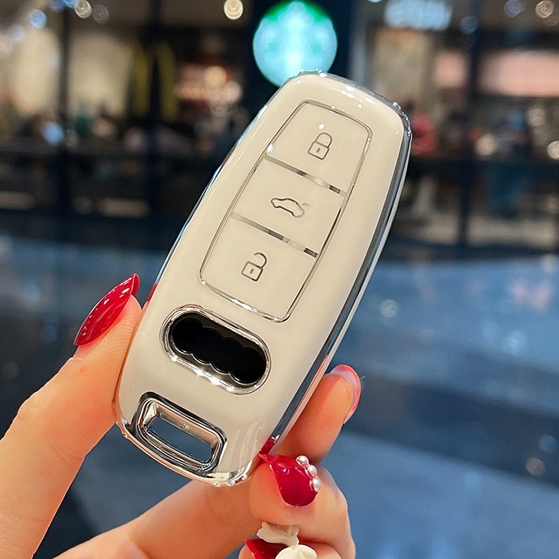 Car Key Case Cover For Audi A6 A1 A3 A7 A5 A6 C7 A4 B9 R8 Tt Mk2 C6 A3 8p C5 Q7 S7 Q8 A8L RS 3 S4 S6 C6 A4 B7 B8